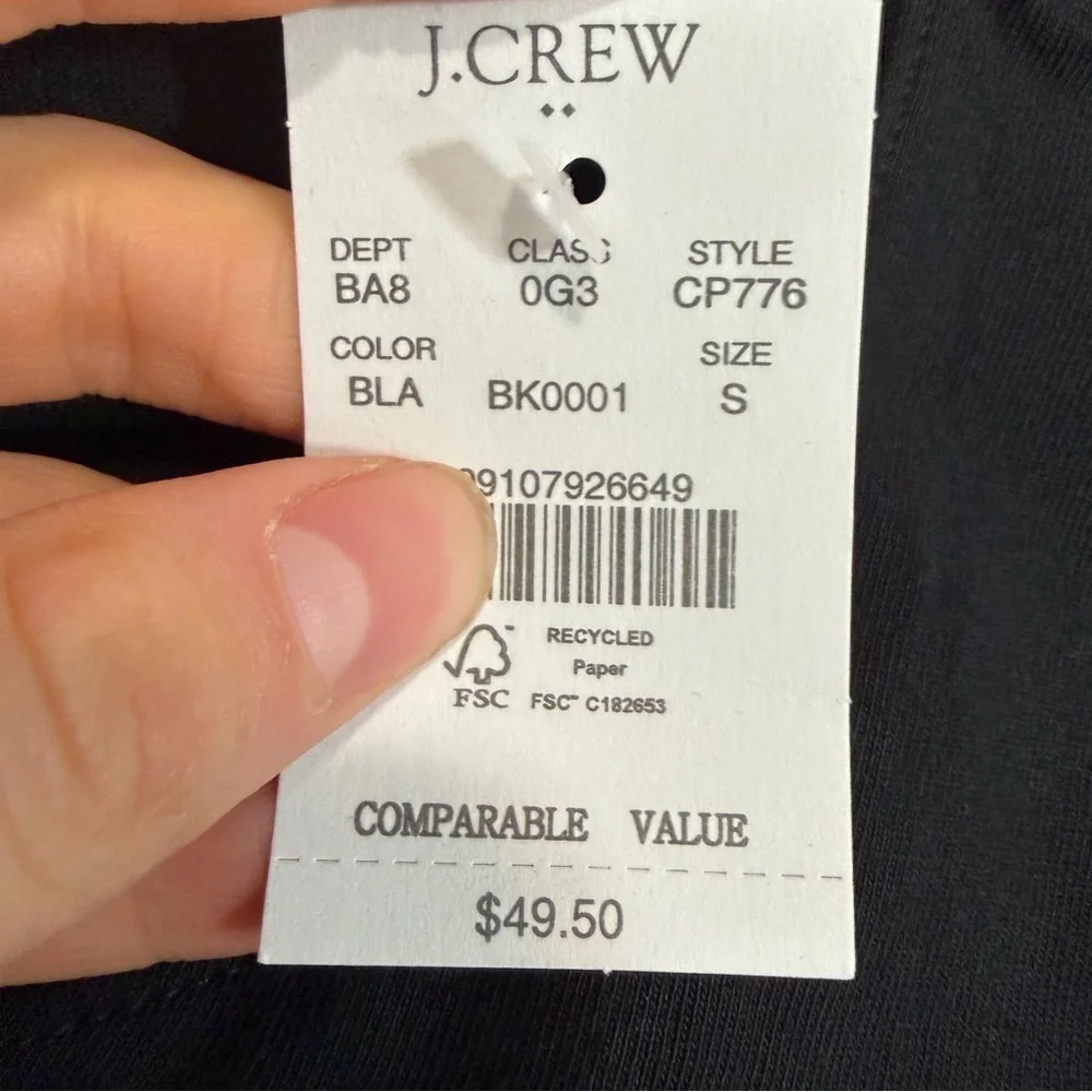 J crew black Essential tee
